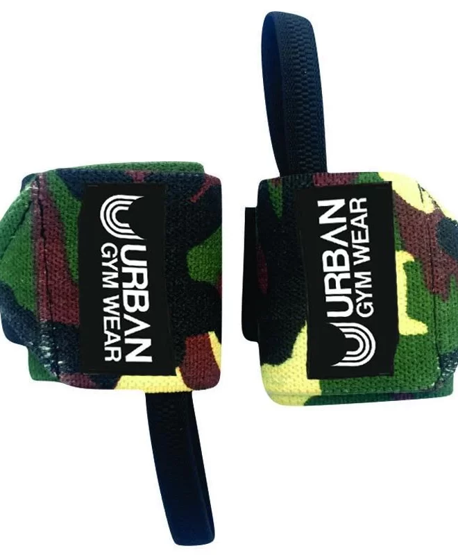 Urban Gym Wear Wrist Wraps - Camo Various Colours